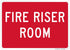"Fire Riser Room" Sign By SmartSign | Aluminum 10" x 14"