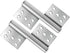 KALLORY 1Pair Heavy Duty Stainless Steel Lift Off Hinges Detachable Flag Door