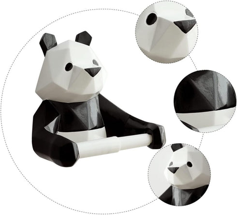 Panda Design Wall Mount Paper Towel Holder - Easy Installation for Kitchen & Bathroom