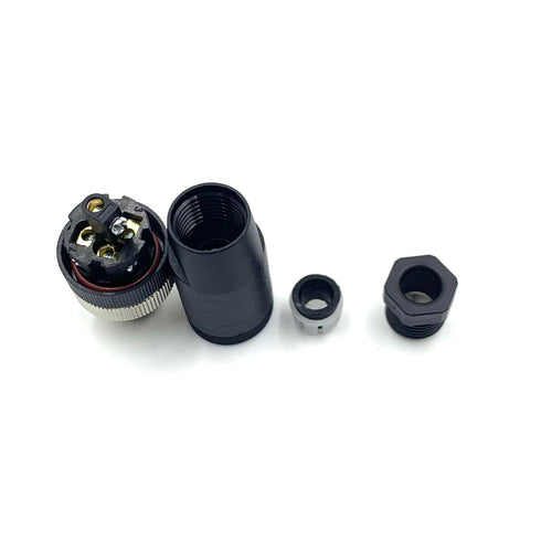 2Pcs M12 5 Pin Male Circular Connector, IP67 Waterproof Industrial Sensor Adapter for PG7 Cable 125V 4A AC/DC