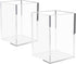 NIUBEE Acrylic Pen Holder 2 Pack, Clear Desktop Pencil Cup Organizer for Office Desk Accessory