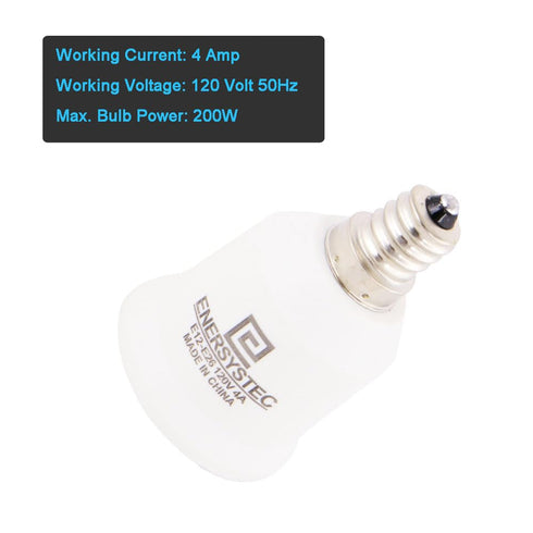 (4 Pack) E12 E26 E12 A19 Bulb E26, Candelabra Screw Base to Light Socket Adapter, Light Adapter, Converter Chandelier