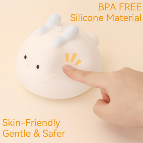 Dragon Nursery Night Light with Touch Sensor for Breastfeeding,BPA Free Silicone, Bedroom Kidroom Bedside Lamp for Baby