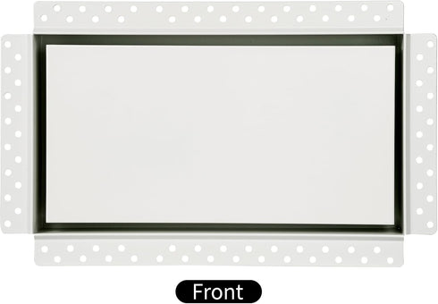 Zion Steel Return Air Grille 8" x 14" Flush Mount Stainless Steel Modern Wall Mount Air Vent