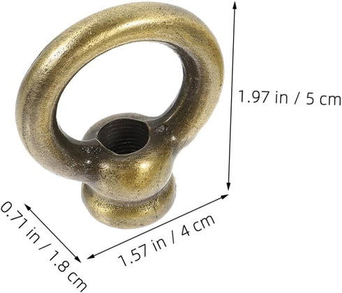 Garneck 2pcs Bulb Bronze Solid Lamp Finials Caps for Lamp Shades Finials for Light Rings Decoration for Shade