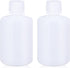 100ml/2 Pcs HDPE Narrow Mouth Round Containers, Leak Proof Plastic Lab Chemical Reagent Bottles for Water Samples