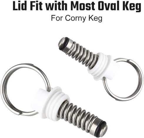 4PCS FERRODAY Corny Keg Pressure Relief Valve, Plastic Ball Lock Keg Lid Relief Valve for Cornelius Corny Keg Lid