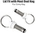 4PCS FERRODAY Corny Keg Pressure Relief Valve, Plastic Ball Lock Keg Lid Relief Valve for Cornelius Corny Keg Lid