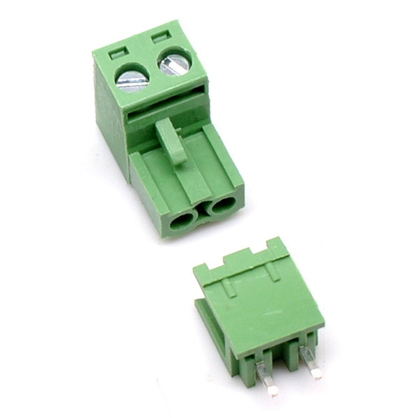 20 Set 2-Pin Screw Terminal Block, PCB Male Female, 5.08mm Pitch