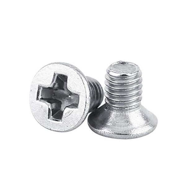 100Pcs/Bag M3 Machine Screws, 9 Types M3 Flat Head Stainless Steel SS304 Machine Countersunk Screw Bolt