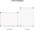 VUSIGN Magnetic White Board 18" x 12" with 1 Eraser, 2 Multicolor Markers, 4 Pins, Aluminum Frame for Home, Office,