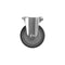 Shepherd Hardware 5" TPR Rubber Caster Wheel with Rigid Plate Non-Marking Heavy