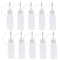 AKOAK 12 Pcs Plastic Squeezable Tip Applicator Bottle, Dropper Bottles with Needle Tip Caps, 15ml (White cap)