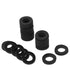 30 PCS Rubber Washers Seals, 1/2 Inch Black Flat Rubber Washers Assortment Kit for Hose Connecting