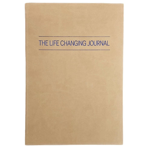 The Life Changing Daily Positivity Journal - Hardcover Moleskin, 184 Prompted Pages, 6 1/4" x 9", Gold Ribbon Bookmark