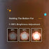 YumeGlint Dimming Rechargeable Flower Desk Lamp Infinite Trichromatic Temperature Adjustable Brightness Memory LED