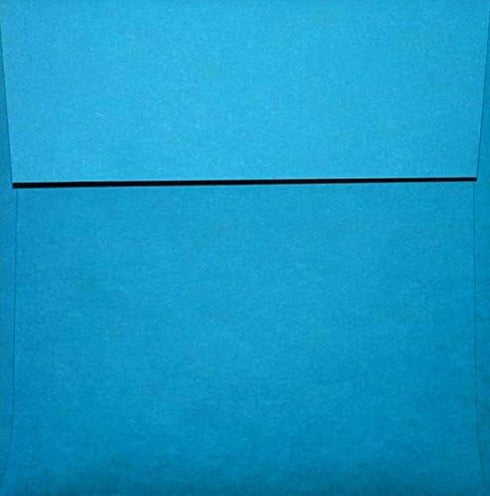 LUXPaper Square Invitation Envelopes | Peel & Press | 6 1/2" x 6 1/2" | Pool Blue | 80lb. Text | 50 Qty by LUXPaper