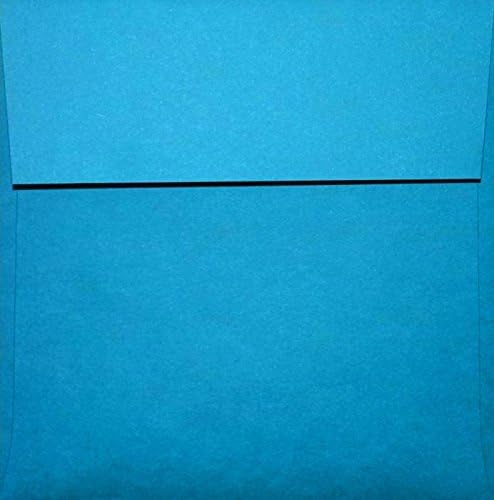 LUXPaper Square Invitation Envelopes | Peel & Press | 6 1/2" x 6 1/2" | Pool Blue | 80lb. Text | 50 Qty by LUXPaper