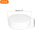 1-3/4(45mm) 4 uxcell Round Plastic Plug, Pcs White Pipe Tubing End Cap Plastic Plug Cap Insert Glide Insert for Metal