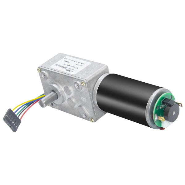 Encoder DC Turbo Worm Gear Motor 12V High Speed 110 RPM Reversible