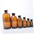 Set 4 of Refillable Boston Round Glass Bottles for Essential Oils
