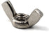 M8(5/16")304 Stainless Steel Butterfly Wing Nut Set, DIN315 Hand Twist Tighten Hardware Nut Fasteners (10PCS)