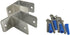 Harris Hardware TP15239 Stamped Steel Pilaster Pack for 1-1/4 in. Post, Includes 2 One-Ear Brackets and Fasteners