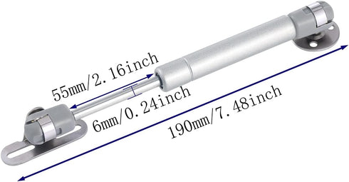 jing 20N Hydraulic Support Cabinet Hinge, Lift Support, Soft Close Lid Supports & Buffer Telescopic Cabinet Door Glue Head Gas Spring Supports 6 Inch Length,Set of 4 by jing