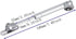 jing 20N Hydraulic Support Cabinet Hinge, Lift Support, Soft Close Lid Supports & Buffer Telescopic Cabinet Door Glue Head Gas Spring Supports 6 Inch Length,Set of 4 by jing