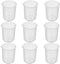 Othmro Measuring Cup, 300ml PP Plastic Graduated Beaker, Transparent, 10pcs