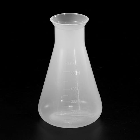 PATIKIL 500ml Plastic Erlenmeyer Flask, Clear, 1 Pack Wide Mouth Conical Flask for Laboratory