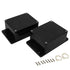 Junction Box IP65 Waterproof Dustproof ABS Plastic Electric Project Enclosure with Fixed Ear, Black, 4.5x3.5x2.2 inch