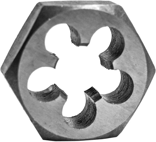 Century Drill & Tool 98215 Hex Die, 3/4-10 NC, Precision Cut External Threads, High Carbon Alloy Steel