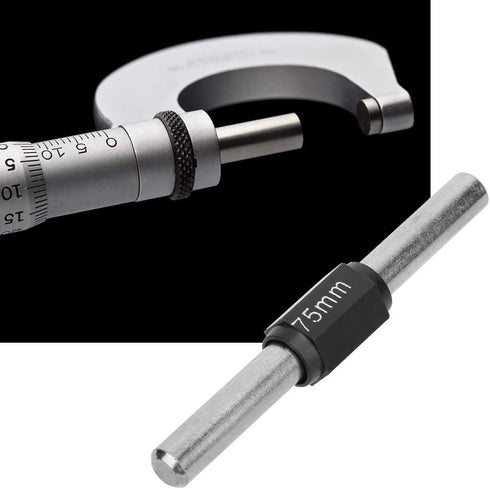 Stainless Steel Calibration Block Rod Bar, Professional Standard Caliper Outside Micrometer Calibration Rod (75mm)