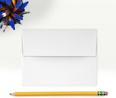 LUX Paper A2 Invitation Envelopes, White with Peel & Press, 4 3/8" x 5 3/4", 250 Pack