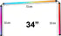 ZIWJGPCCV 34 inch 3 Smart LED Strip Lights for Computer Monitor Backlight, RGB Gaming Lights for Screen, Sides