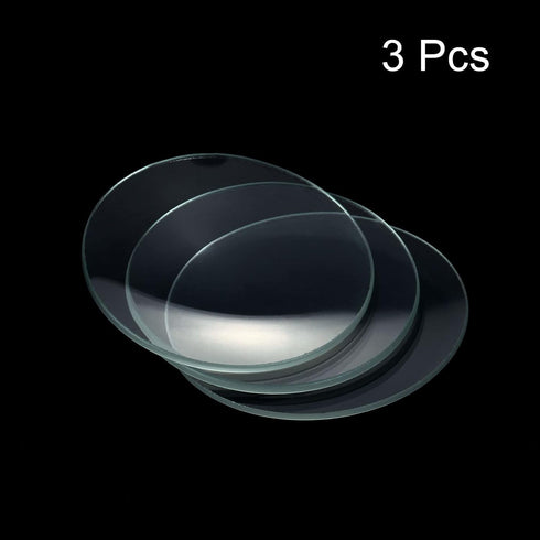 PATIKIL 60 mm Diameter Watch Glass, 3 Packs Beaker Cover with Smooth Edges for Laboratory Use