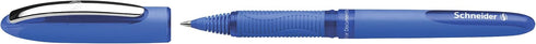 Schneider One Hybrid C Rollerball Pen - 0.5 mm Hybrid Conical Tip, Light Blue Barrel, Box of 10