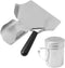 Popcorn Scoop and Salt Shaker, Stainless Steel Scooper for Filling Foods into Bags, Home Theater Popcorn Machine