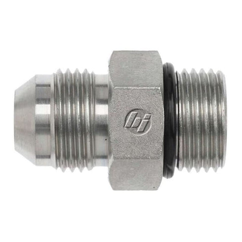 Brennan 6400-12-10-O Steel JIC Flared Tube Fitting, 3/4" Tube OD JIC Male x 7/8-14 Male
