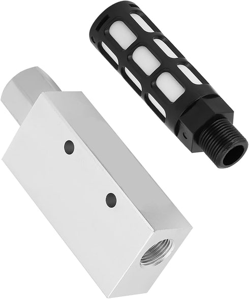 Pneumatic Air Exhaust Vacuum Generator: Compact Aluminum Alloy Ejector with Silencer and Precision Threads