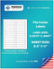 Premium Label Supply White File Folder Labels, 3.4375" x .667", Laser/Inkjet Compatible, 750 Total Adhesive Labels