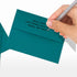 LUXPaper A2 Invitation Envelopes, Peel & Press, 4 3/8" x 5 3/4", Teal, 80lb Text, 50 Qty