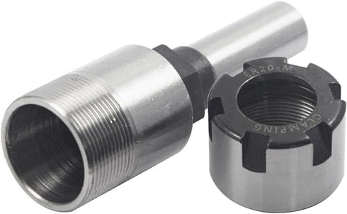 Mesee 1/2'' Shank ER20 Router Collet Extension Chuck Adapter with 1/4'' & 1/2'' ER20 Spring Collet Set
