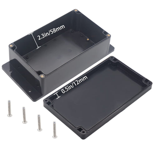 Watertight Junction Box, IP67 Waterproof Project Box Durable ABS Plastic Electronic Enclosure Case for DIY