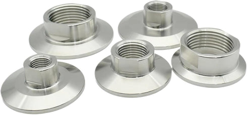 WSKJAFDL SUS304 DN8-DN25 25.4/50.5/64mm Interfaces(Internal,DN10 64mm) Sanitary Thread Collar Pipe Fittings Adapter