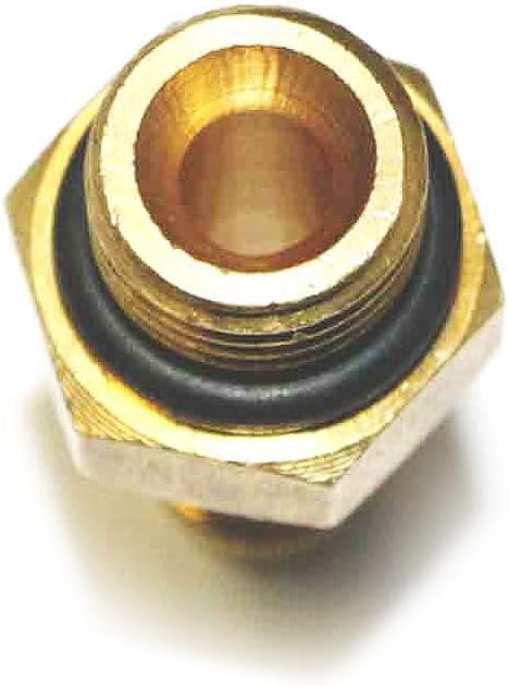Interstate Pneumatics FMS64T 3/8 Inch - 24 UNF Male x 1/4 Inch Hose Barb Connector for Inflator Whips