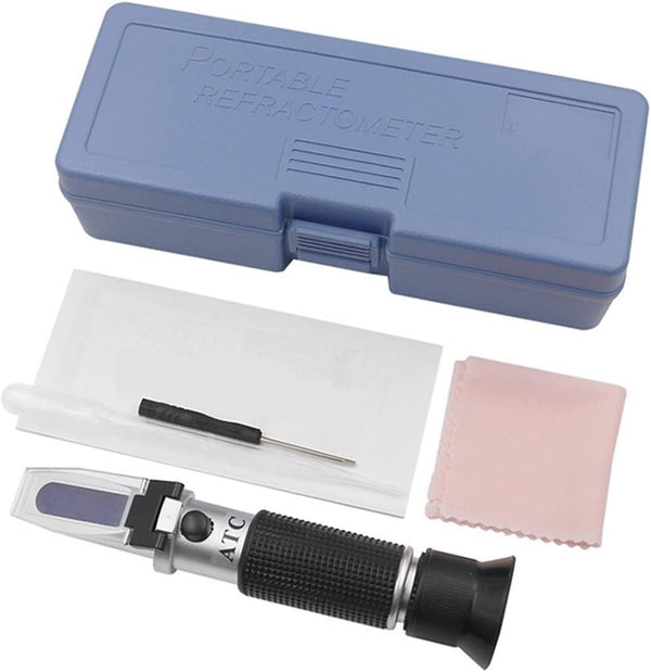 VGVGV Brix Refractometer, Auto Refractometer Sugar Concentration ATC Sweetness Tester Fruit Sugar Meter