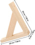 2pcs 20x20cm Balacoo Solid Wood Triangle Shelf Brackets Heavy Duty Wall Shelf Supports and Workbench Storage