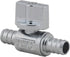 LD Valve, 1/4 Turn Pex Straight Toilet Stop Valve, 1/2-in PEX x 1/2-in PEX, Quarter Turn LF Brass Chrome Plated